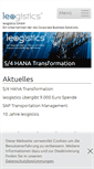 Mobile Screenshot of leogistics.com